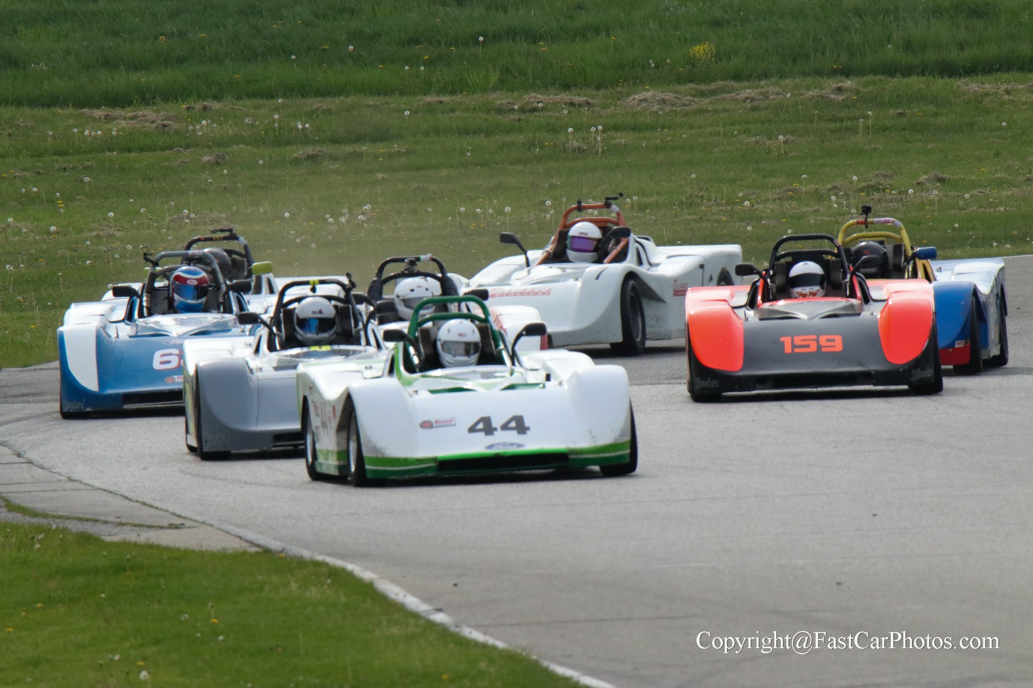 sports cars during a race